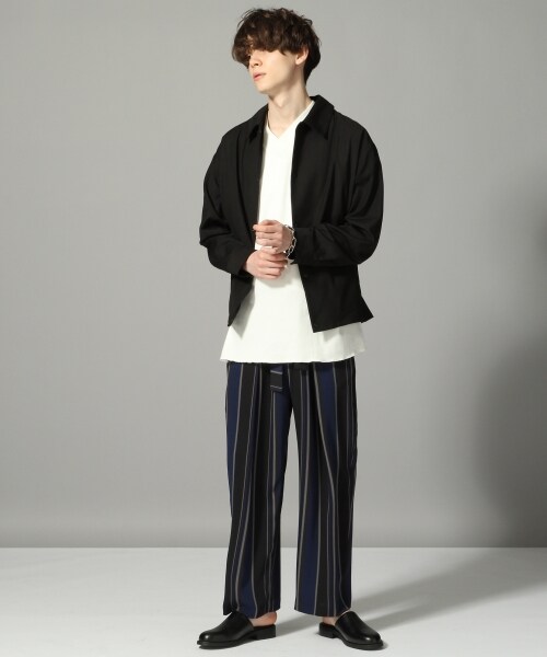 HARE（ハレ）の「ランダムストライプパンツ（パンツ・ライトブルー/ネイビー）」の3枚目の写真