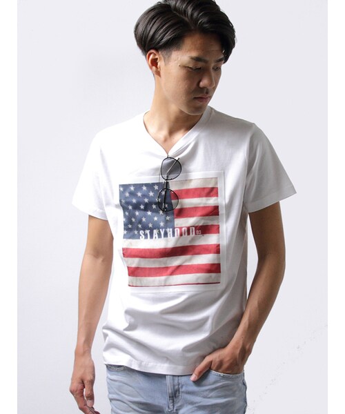 Luv maison（ラブメゾン）の「3D STAYHOOD TEE（トップス・メンズ・ホワイト×ブラック/ホワイト×レッド・M/L）」の10枚目の写真