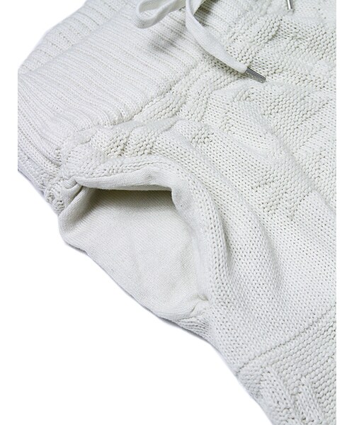JACKROSE（ジャックローズ）の「ストーン加工ネイティブ編みニットショーツ（パンツ・メンズ・アイボリー/インディゴ・M/L）」の5枚目の写真