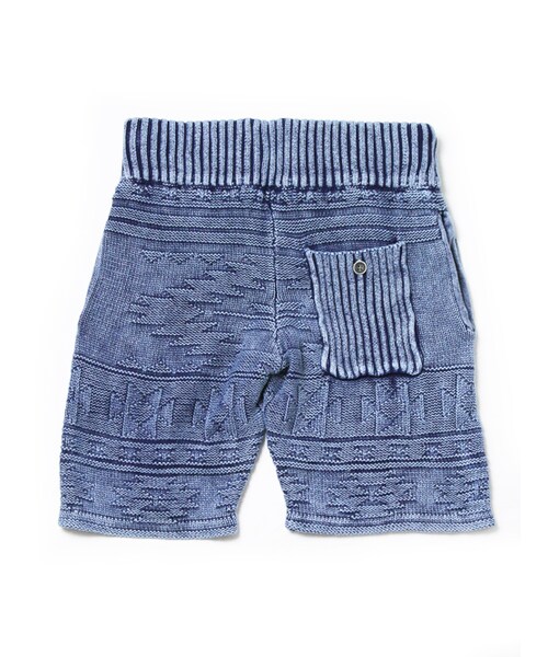 JACKROSE（ジャックローズ）の「ストーン加工ネイティブ編みニットショーツ（パンツ・メンズ・アイボリー/インディゴ・M/L）」の18枚目の写真