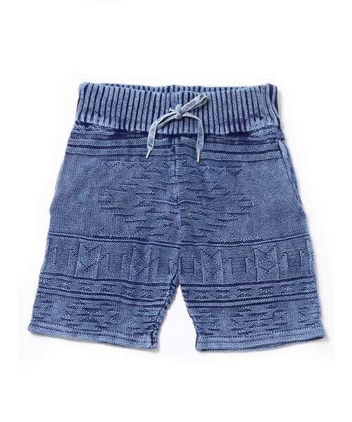 JACKROSE（ジャックローズ）の「ストーン加工ネイティブ編みニットショーツ（パンツ・メンズ・アイボリー/インディゴ・M/L）」の17枚目の写真