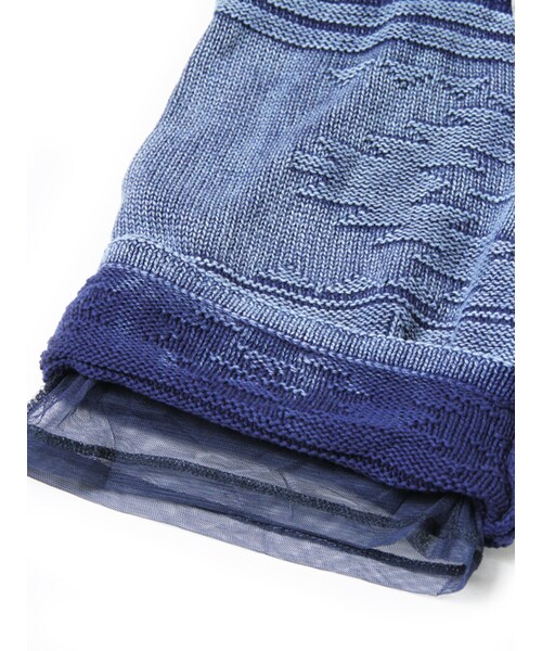 JACKROSE（ジャックローズ）の「ストーン加工ネイティブ編みニットショーツ（パンツ・メンズ・アイボリー/インディゴ・M/L）」の15枚目の写真