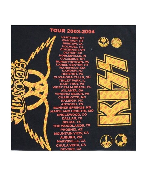 エアロスミス　キッス　ジョイントライブ　2003-2004 ツアーT 未着用 no brand（ノーブランド）の「AEROSMITH/KISS(エアロスミス/ キッス