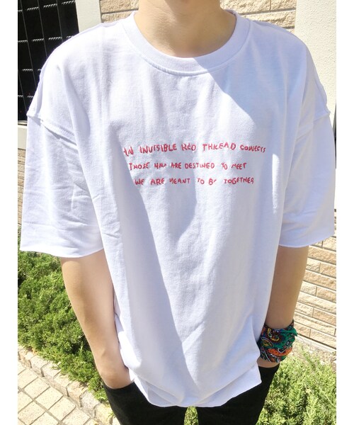 STORES.jp(ストアーズドットジェーピー)の「*シンプル刺繍Tシャツ*(Tシャツ/カットソー・メンズ・その他)」の3枚目の写真
