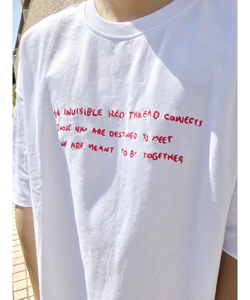 STORES.jp(ストアーズドットジェーピー)の「*シンプル刺繍Tシャツ*(Tシャツ/カットソー・メンズ・その他)」の2枚目の写真