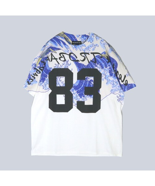 elephant TRIBAL fabrics（エレファントトライバルファブリックス）の「elephant TRIBAL fabrics /   ナンバリングビッグT / 海（Tシャツ/カットソー・メンズ・その他）」の2枚目の写真
