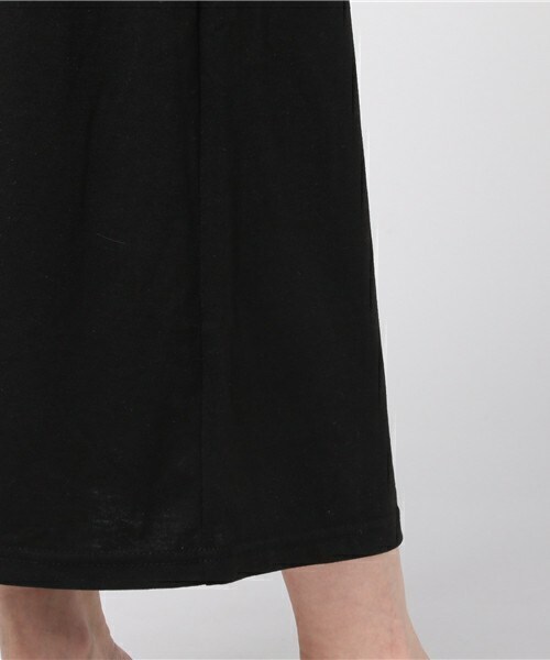 actuel（アクチュエル）の「フリル袖カットソーミディワンピース（ワンピース・レディース・ブラック/モカ/カーキ・FREE）」の9枚目の写真