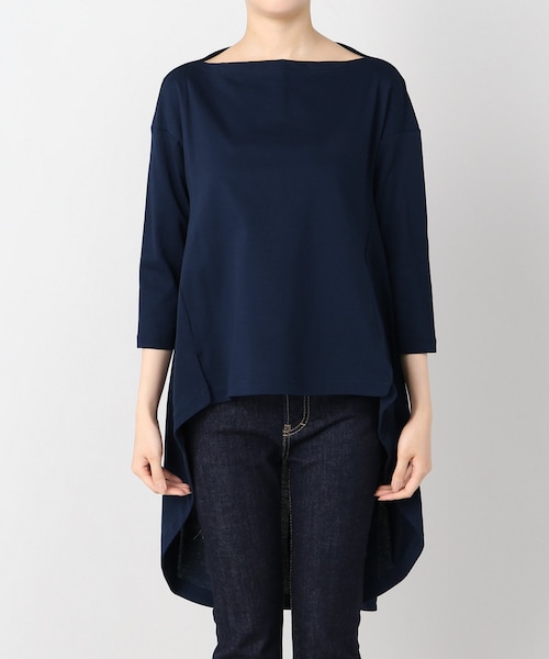 L&#39;Appartement DEUXIEME CLASSE - AMERICANA アメリカーナ バックロングTee ネイビー L'Appartement（アパルトモン）の「AMERICANA バックロングTee