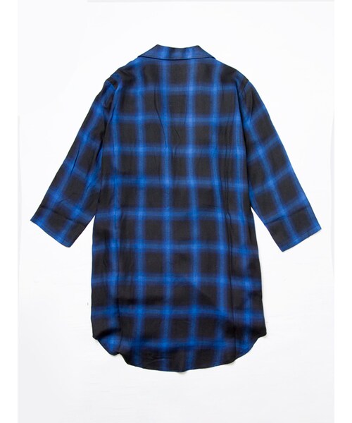 Luv maison（ラブメゾン）の「オンブレチェック7分袖チェスターシャツ（トップス・メンズ・ブラック/レッド/ブルー・M/L）」の18枚目の写真