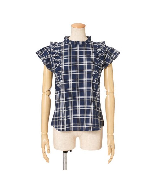 F i.n.t（フィント）の「サイド釦フリルスリーブブラウス/F i.n.t（シャツ/ブラウス・レディース・その他）」の4枚目の写真