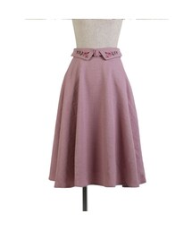 F i.n.t | ウエストフラワー刺繍フレアースカート/F i.n.t(スカート)