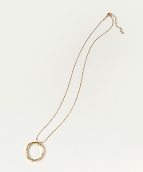 archives（アルシーヴ）の「連リングロングネックレス（ネックレス・レディース・ゴールド・MEDIUM）」の2枚目の写真