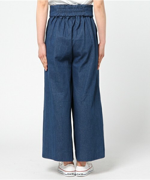 archives（アルシーヴ）の「コルセットベルト付ワイドパンツ（その他パンツ・レディース・ブルー/ネイビー・MEDIUM）」の5枚目の写真