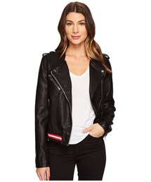 Blank NYC | Blank NYC - Vegan Leather Elastic Band Moto Jacket in Frisky Business Women's Coat(ライダースジャケット)