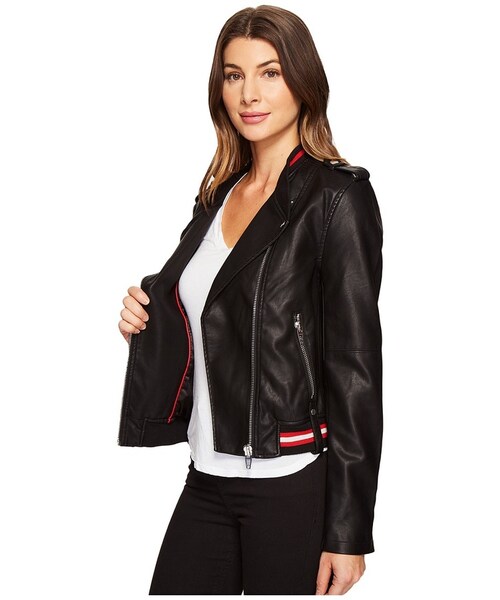 Blank NYC(-)の「Blank NYC - Vegan Leather Elastic Band Moto Jacket in Frisky Business Women's Coat(ライダースジャケット・レディース・Frisky Business・SM/LG/XS/MD)」の3枚目の写真