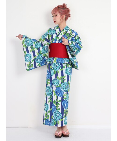 jouetie（ジュエティ）の「【浴衣】薔薇ストライプ（）」 - WEAR