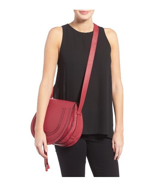 Chloe(クロエ)の「Chloe 'Marcie - Medium' Leather Crossbody Bag - White(ショルダーバッグ・レディース・Beige/Black/Blue/Grey/Metallic/White・One Size)」の15枚目の写真