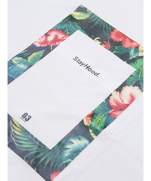 JACKROSE（ジャックローズ）の「×JACKROSE フラワー&BOXナンバリングTEE（トップス・メンズ・ホワイト×ブラック/ホワイト×レッド・M/L）」の12枚目の写真