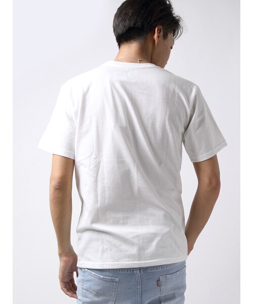 JACKROSE（ジャックローズ）の「×JACKROSE フラワー&BOXナンバリングTEE（トップス・メンズ・ホワイト×ブラック/ホワイト×レッド・M/L）」の2枚目の写真