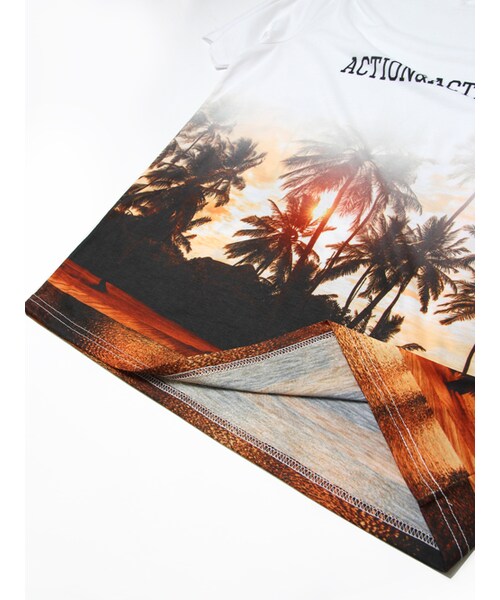 JACKROSE（ジャックローズ）の「サンセットフォト・ロゴTEE（トップス・メンズ・ブラック/ホワイト・M/L）」の6枚目の写真