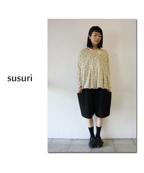 susuri ススリ ブラウス - シャツ/ブラウス(半袖/袖なし)