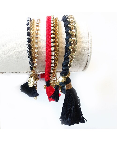 STORES.jp(ストアーズドットジェーピー)の「Ettika エティカ ハンドメイド ブレスレット ビジューミサンガ 3個 セットF(ブレスレット・レディース・その他)」の2枚目の写真