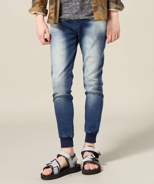 417 EDIFICE（フォーワンセブンエディフィス）の「カットデニムスウェットパンツ（パンツ・ホワイト/M/残り2点/L）」の2枚目の写真