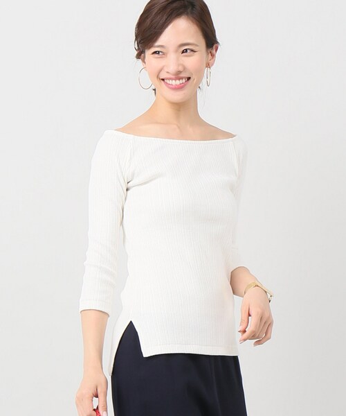 IENA（イエナ）の「JANE SMITH オフショルダープルオーバーカットソー