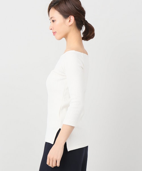 【JANE SMITH / ジェーンスミス】プラージュオフショルダープルオーバー IENA（イエナ）の「JANE SMITH オフショルダープルオーバーカットソー