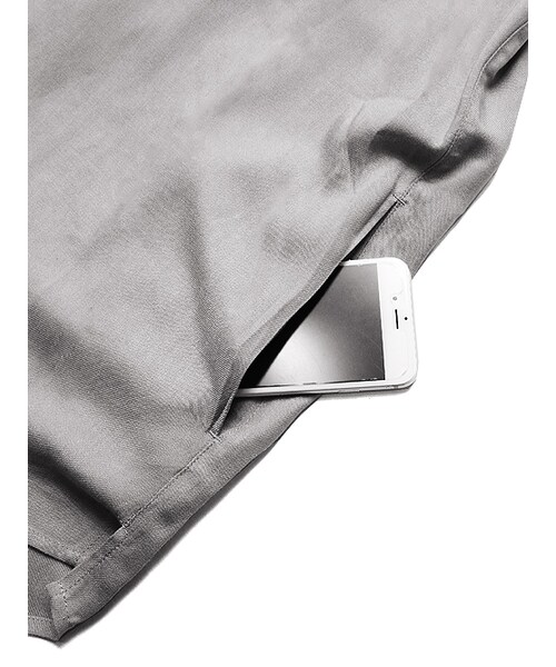 Luv maison（ラブメゾン）の「レーヨンチェスター7分袖シャツ（トップス・メンズ・ブラック/グレー/ベージュ・M/L）」の15枚目の写真