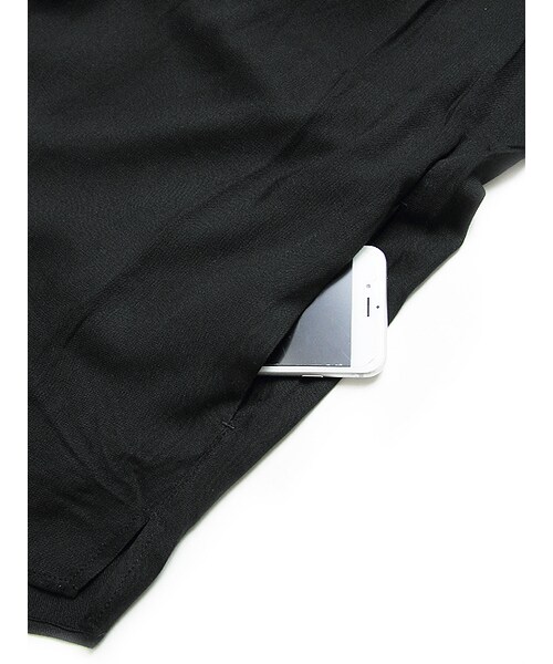 Luv maison（ラブメゾン）の「レーヨンチェスター7分袖シャツ（トップス・メンズ・ブラック/グレー/ベージュ・M/L）」の5枚目の写真