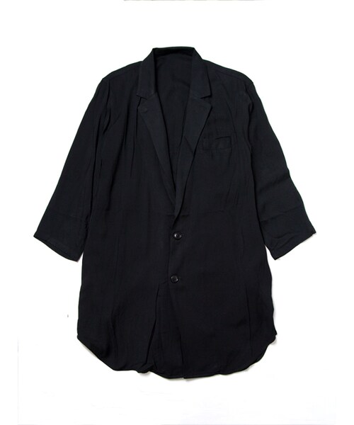 Luv maison（ラブメゾン）の「レーヨンチェスター7分袖シャツ（トップス・メンズ・ブラック/グレー/ベージュ・M/L）」の9枚目の写真