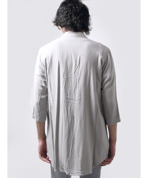 Luv maison（ラブメゾン）の「レーヨンチェスター7分袖シャツ（トップス・メンズ・ブラック/グレー/ベージュ・M/L）」の12枚目の写真