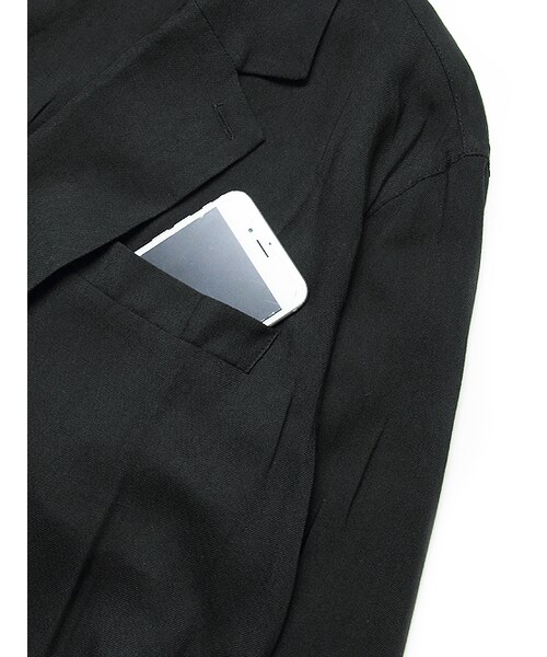 Luv maison（ラブメゾン）の「レーヨンチェスター7分袖シャツ（トップス・メンズ・ブラック/グレー/ベージュ・M/L）」の3枚目の写真