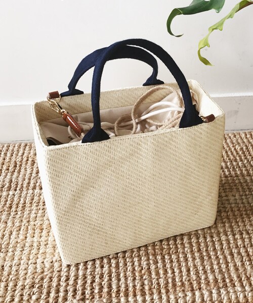 DHOLIC(ディーホリック)の「2WAYウッドスクエアバッグ(トートバッグ・レディース・FREE)」の2枚目の写真