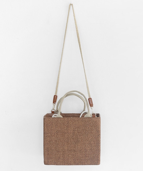 DHOLIC(ディーホリック)の「2WAYウッドスクエアバッグ(トートバッグ・レディース・FREE)」の3枚目の写真