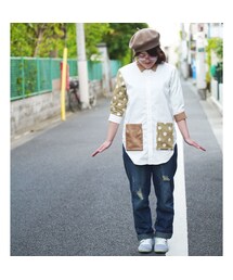 NIRAME.CO | たむたむしゃつ～ココアどっと～(シャツ/ブラウス)