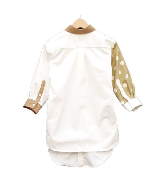 NIRAME.CO（ニラメッコ）の「たむたむしゃつ～ココアどっと～（シャツ/ブラウス・レディース・その他）」の3枚目の写真