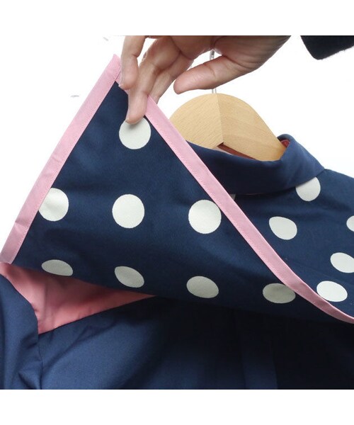 NIRAME.CO（ニラメッコ）の「羽散歩しゃつ　 ネイビー×ピンク（シャツ/ブラウス・レディース・その他）」の4枚目の写真