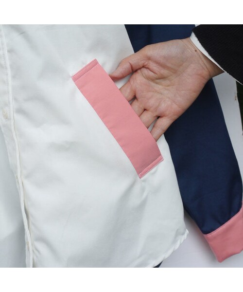 NIRAME.CO（ニラメッコ）の「羽散歩しゃつ　 ネイビー×ピンク（シャツ/ブラウス・レディース・その他）」の5枚目の写真