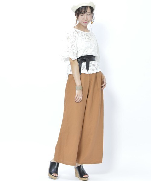 archives（アルシーヴ）の「レースフレアスリーブブラウス（シャツ/ブラウス・レディース・オフホワイト/ブラック・MEDIUM）」の10枚目の写真