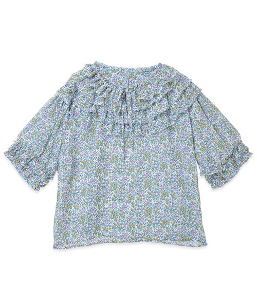 flower(フラワー)の「dream flower blouse~ドリームフラワーブラウス(シャツ/ブラウス・レディース・white/black・FREE)」の1枚目の写真