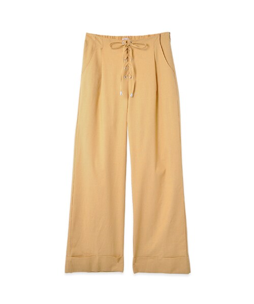 flower(フラワー)の「lace up pants~レースアップパンツ(その他パンツ・レディース・beige/ivory・FREE)」の1枚目の写真