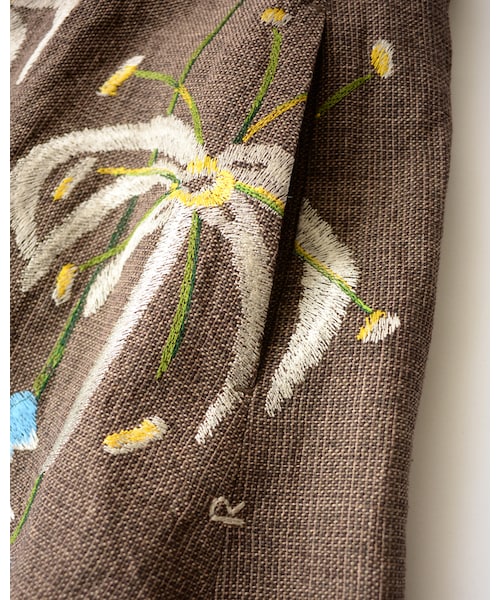 45R刺繍ワンピース 45R（フォーティファイブアール）の「ギマアロハ刺繍ワンピース