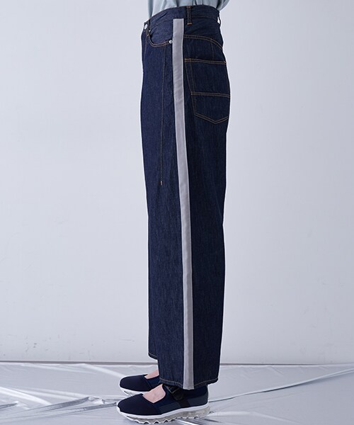 Name.（ネーム）の「ワイドデニムラインパンツ BLEACH（その他・メンズ・SAX・0/1）」の5枚目の写真