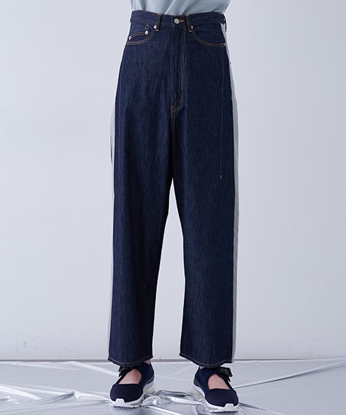 Name.（ネーム）の「ワイドデニムラインパンツ BLEACH（その他・メンズ・SAX・0/1）」の4枚目の写真