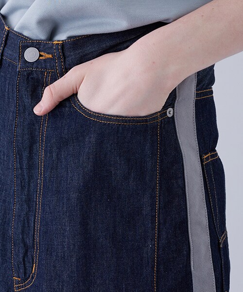 Name.（ネーム）の「ワイドデニムラインパンツ BLEACH（その他・メンズ・SAX・0/1）」の8枚目の写真