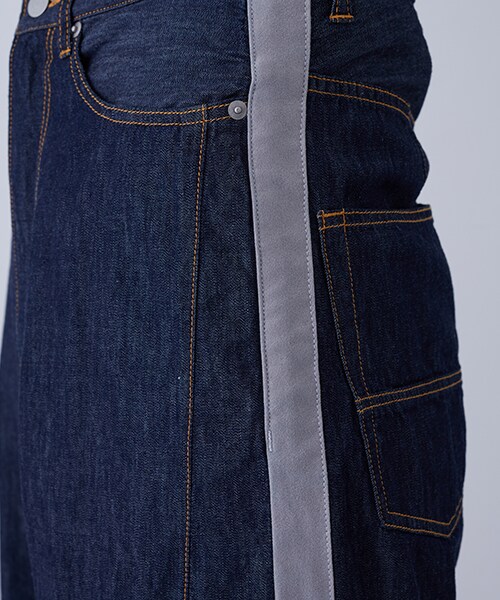 Name.（ネーム）の「ワイドデニムラインパンツ BLEACH（その他・メンズ・SAX・0/1）」の9枚目の写真