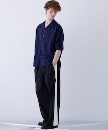 【最終値下げ】SHAREEF シャリーフ ハーフジップシャツ 半袖 未使用 SHAREEF シャリーフ MILAN RIB HALF-ZIP S/S ミラノリブ