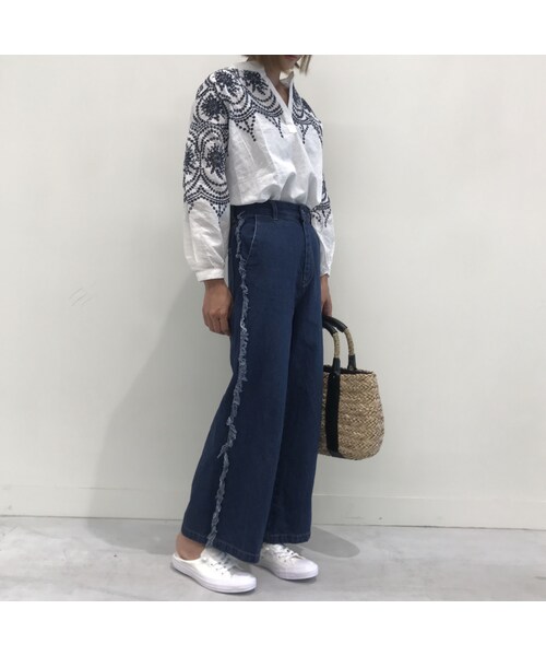 copine（コピン）の「★再入荷★パンチング刺繍ブラウス【クリックポスト対象商品】（シャツ/ブラウス・レディース・その他）」の15枚目の写真